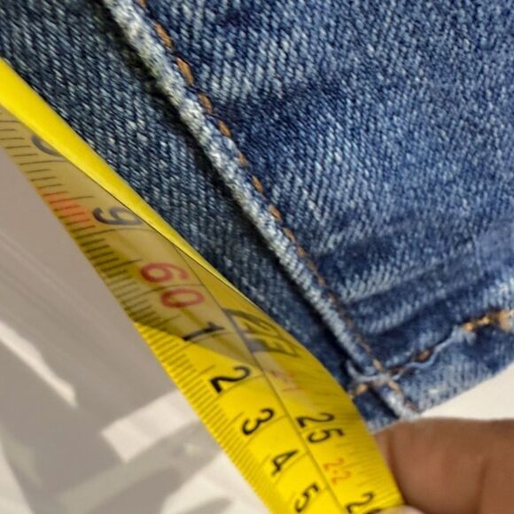 Madewell Blue Straight Leg Jeans with Lived-In Look - Picture 7 of 7